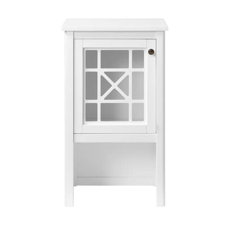 Alaterre Furniture Derby 17"W X 29"H Deluxe Bath Storage Hutch ANDE79WH